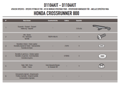 KAPPA - KAPPA D1104KITK HONDA VFR 800X CROSSRUNNER (11-14) RÜZGAR SİPERLİK BAĞLANTISI (1)