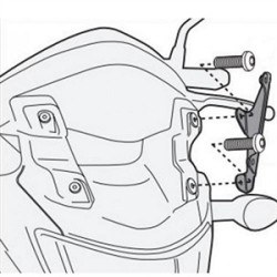 KAPPA - KAPPA D4111KITK KAWASAKI J300 (14-21) RÜZGAR SİPERLİK BAĞLANTISI