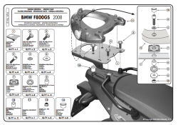 KAPPA - KAPPA K94 BMW F 650 GS - F 800 GS (08-11) ARKA ÇANTA TAŞIYICI (1)