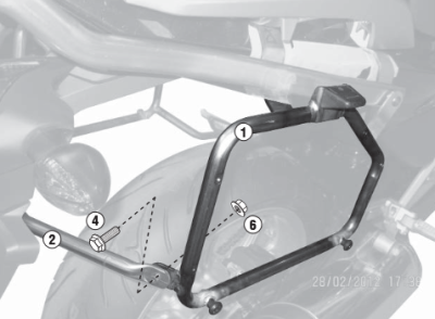 KAPPA KL1111 HONDA NC 700 X-S NC 750 X-S - NC 750 X-S DCT (12-15) YAN ÇANTA TAŞIYICI