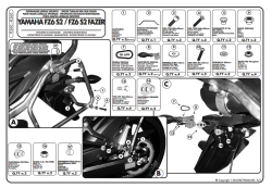 KAPPA KL360 YAMAHA FZ6 S2 - FZ6 600 FAZER S2 (07-11) YAN ÇANTA TASIYICI - Thumbnail