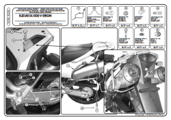 KAPPA KL528 SUZUKI DL 1000 V-STROM (02-11) - KAWASAKI KLV1000 (04-10) YAN ÇANTA TASIYICI - Thumbnail