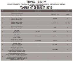 KAPPA - KAPPA KLR2122 YAMAHA MT-09 TRACER (15-17) YAN ÇANTA TASIYICI (1)