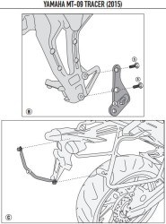 KAPPA KLR2122 YAMAHA MT-09 TRACER (15-17) YAN ÇANTA TASIYICI - Thumbnail