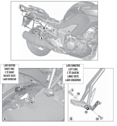 KAPPA - KAPPA KLR4105 KAWASAKI VERSYS 1000 (12-14) YAN ÇANTA TASIYICI (1)