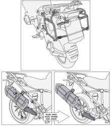 KAPPA KLR5108 BMW R 1200 GS-ADVENTURE (13-18)-R1250 GS (19-23)-ADVENTURE (19-24) YAN ÇANTA TAŞIYICI - Thumbnail