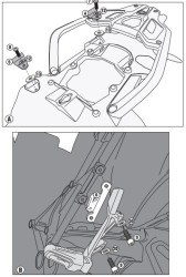 KAPPA KLR5108 BMW R 1200 GS-ADVENTURE (13-18)-R1250 GS (19-23)-ADVENTURE (19-24) YAN ÇANTA TAŞIYICI - Thumbnail