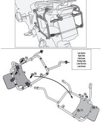 KAPPA KLR5108 BMW R 1200 GS-ADVENTURE (13-18)-R1250 GS (19-23)-ADVENTURE (19-24) YAN ÇANTA TAŞIYICI - Thumbnail