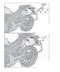 KAPPA KLX1111 HONDA NC 700 X-S - NC 750 X-S - NC 750 X-S DCT (12-15) YAN ÇANTA TAŞIYICI - Thumbnail