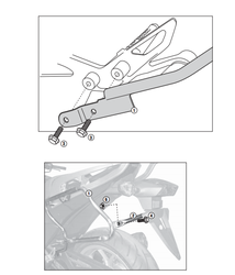 KAPPA KLX1111 HONDA NC 700 X-S - NC 750 X-S - NC 750 X-S DCT (12-15) YAN ÇANTA TAŞIYICI - Thumbnail