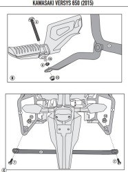 KAPPA KLX4114 KAWASAKI VERSYS 650 (15-17) YAN ÇANTA TASIYICI - Thumbnail