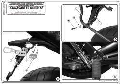 KAPPA KLX449 KAWASAKI ER-6N - ER-6F 650 (09-11) YAN ÇANTA TASIYICI - Thumbnail