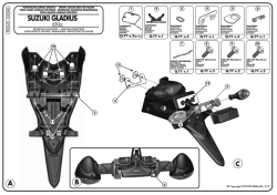 KAPPA KLX540 SUZUKI GLADIUS 650 (09-15) YAN ÇANTA TASIYICI - Thumbnail