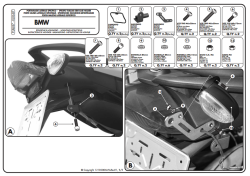 KAPPA KLX687 BMW F 800 S - ST (06-16) YAN ÇANTA TASIYICI - Thumbnail