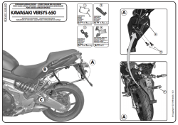 KAPPA KLXR450 KAWASAKI VERSYS 650 (10-14) YAN ÇANTA TASIYICI - Thumbnail