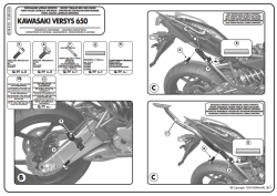 KAPPA KLXR450 KAWASAKI VERSYS 650 (10-14) YAN ÇANTA TASIYICI - Thumbnail