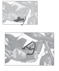 KAPPA - KAPPA KN1111 HONDA NC 700 X-S NC 750 X-S - NC 750 X-S DCT (12-20) KORUMA DEMİRİ (1)