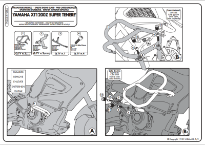 KAPPA KN355 YAMAHA XT 1200ZE - XT 1200Z SUPER TENERE (10-21) KORUMA DEMİRİ