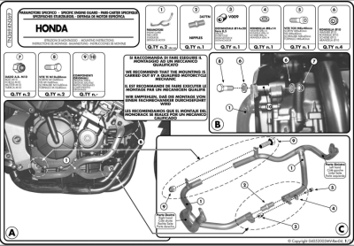 KAPPA KN369 HONDA CBF 600S -600N (04-07) KORUMA DEMİRİ