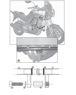 KAPPA KN4105 KAWASAKI VERSYS 1000 (12-14) KORUMA DEMİRİ