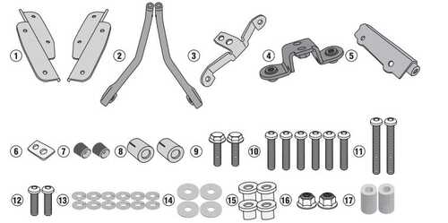KAPPA KR1162 HONDA CRF1000L AFRICA TWIN (18-19) ARKA ÇANTA TASIYICI