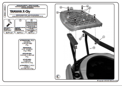 KAPPA KR361 YAMAHA X-CITY 125-250 (07-17) ARKA ÇANTA TAŞIYICI - Thumbnail