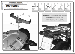 KAPPA - KAPPA KR689 BMW R 1200 GS (04-12) ARKA ÇANTA TAŞIYICI (1)