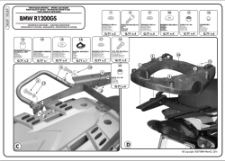 KAPPA KR689 BMW R 1200 GS (04-12) ARKA ÇANTA TAŞIYICI - Thumbnail