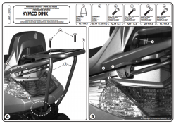 KAPPA KR90 KYMCO DINK 125-200I (06-16) ARKA ÇANTA TAŞIYICI - Thumbnail