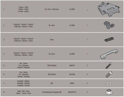 KAPPA KRA5112 BMW R 1200 GS ADVENTURE (14-19) - R 1250 GS ADVENTURE (19-23) ARKA ÇANTA TAŞIYICI