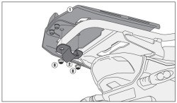 KAPPA KRA5112 BMW R 1200 GS ADVENTURE (14-19) - R 1250 GS ADVENTURE (19-23) ARKA ÇANTA TAŞIYICI - Thumbnail