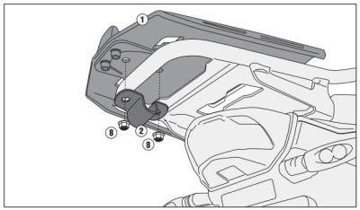 KAPPA KRA5112 BMW R 1200 GS ADVENTURE (14-19) - R 1250 GS ADVENTURE (19-24) ARKA ÇANTA TAŞIYICI