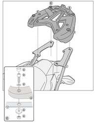 KAPPA KZ1127 HONDA INTEGRA 750 (14-15) ARKA ÇANTA TAŞIYICI - Thumbnail