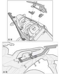 KAPPA KZ1127 HONDA INTEGRA 750 (14-15) ARKA ÇANTA TAŞIYICI - Thumbnail