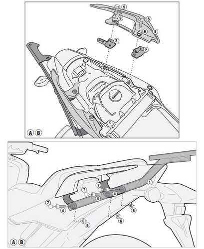 KAPPA KZ1127 HONDA INTEGRA 750 (14-15) ARKA ÇANTA TAŞIYICI