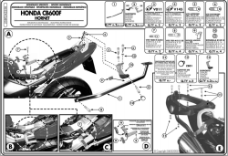 KAPPA - KAPPA KZ258 HONDA 600 HORNET (03-06) ARKA ÇANTA TAŞIYICI (1)