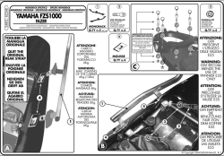 KAPPA - KAPPA KZ348 YAMAHA FZS 1000 FAZER (01-05) ARKA ÇANTA TAŞIYICI (1)