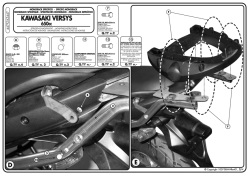 KAPPA KZ447 KAWASAKI VERSYS 650 (06-09) ARKA ÇANTA TAŞIYICI - Thumbnail