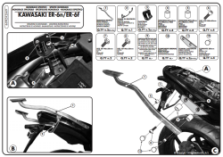 KAPPA KZ449 KAWASAKI ER-6N - ER-6F 650 (09-11) ARKA ÇANTA TAŞIYICI - Thumbnail