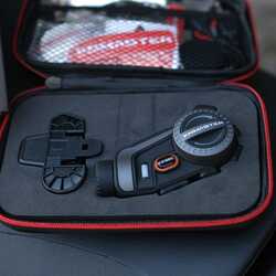 KNMASTER KN1600C Kameralı Motosiklet Bluetooth Intercom Kulaklık Seti - Thumbnail