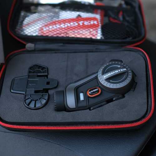 KNMASTER KN1600C Kameralı Motosiklet Bluetooth Intercom Kulaklık Seti