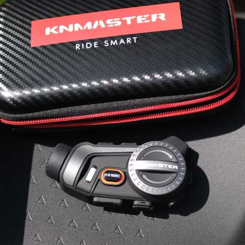 KNMASTER KN1600C Kameralı Motosiklet Bluetooth Intercom Kulaklık Seti