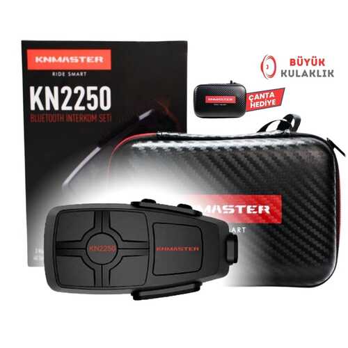 KNMASTER KN2250 Motosiklet Kask Intercom Kulaklık Seti