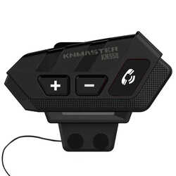 KNMASTER KN550 Motosiklet Kask Intercom Kulaklık Seti Siyah - Thumbnail
