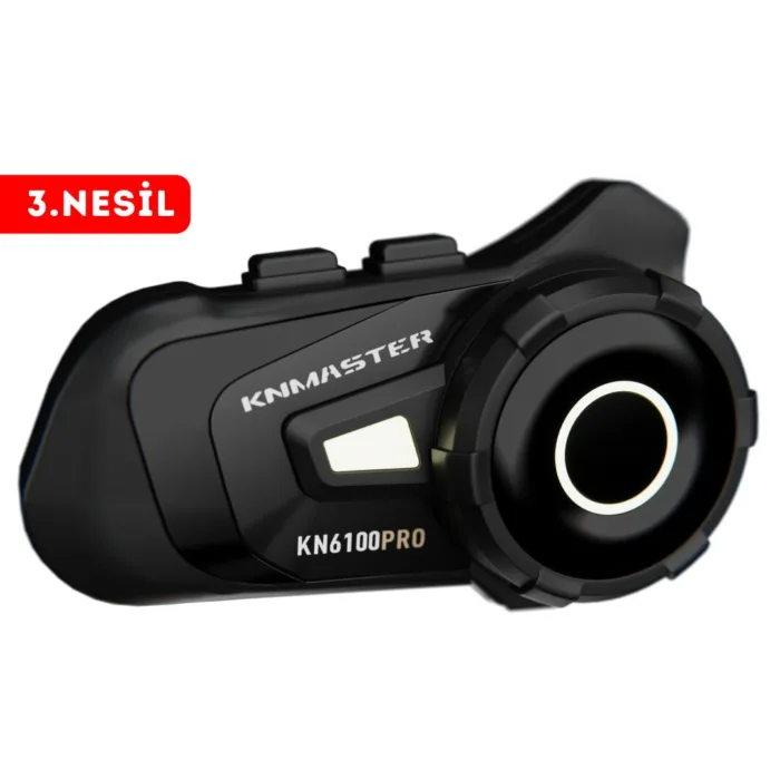 KNMASTER KN6100 Pro Motosiklet Kask Intercom Kulaklık Seti Siyah
