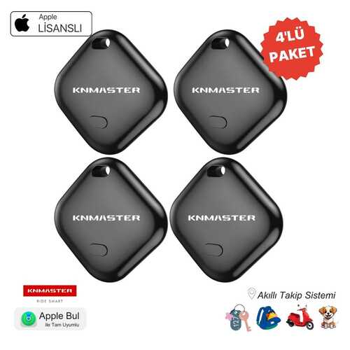 KNMASTER KNTAG 1 Akıllı Takip Cihazı 4'lü Set
