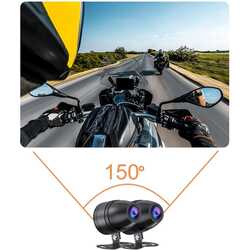 KNMASTER MOTOCAM 1000 Çift Kameralı Full HD Motosiklet DVR Sistemi - Thumbnail