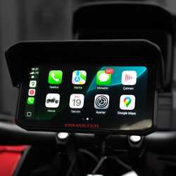 KNMASTER MOTOPLAY 2000 – 6.25” 2K Çift Kameralı Kablosuz CarPlay & Android Auto Destekli Motosiklet Multimedya Ekranı - Thumbnail