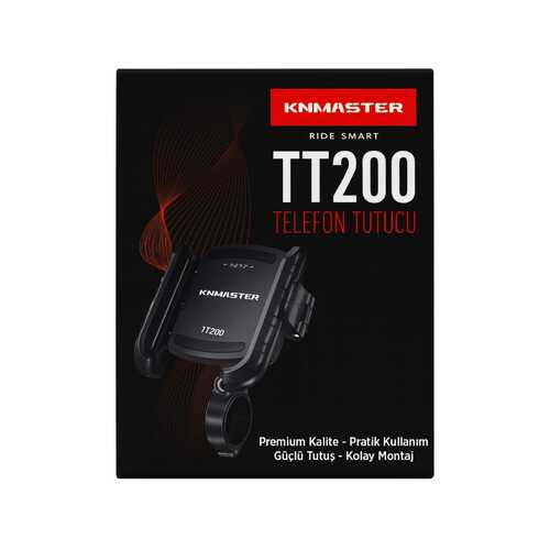 KNMASTER TT-200 Tüm Motosikletlere Uyumlu Telefon Tutucu