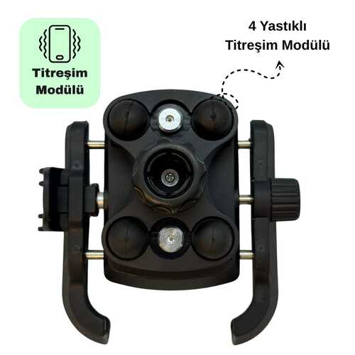 KNMASTER TT-400 Titreşim Önleyici Motosiklet Telefon Tutucu